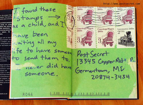Een geheim uit het postsecret boek